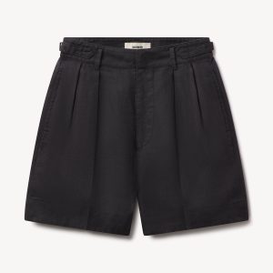 Riviera Linen Pleated Short