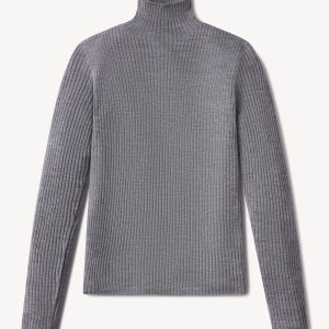 Featherweight Silk Cashmere Turtleneck